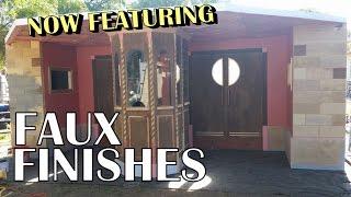 Halloween Haunted Movie Theater Facade (Pt.9) Faux Finish Paint Techniques For The Theater
