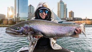 Fishing for GIANT Urban Trout in Downtown Milwaukee