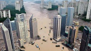 Beijing China under water! Flooding suddenly submerged the capital, everything is wet