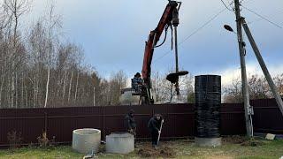  Бурение колодца машиной в Тверской области 