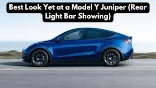 Best Look Yet at a Model Y Juniper (Rear Light Bar Showing)