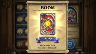 Hearthstone Puzzle - The Boomsday Project - The Secret Lab - Reward