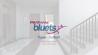 4BHK Apartment Walkthrough of Daffodil Tower at Pratham Bluets