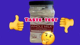 Tastes Test of Hoosier Farm Whole Milk Powder #milk #wholemilk #prepping #preparing #pantry #food