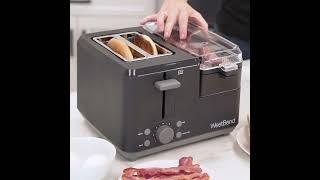 West Bend 2 Slice Breakfast Station Egg & Muffin Toaster