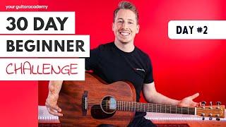30 Day Beginner Challenge [Day 2] Guitar Lessons For Beginners