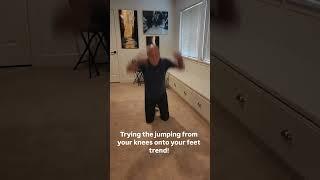 John tried the viral challenge: If you can jump from your knees onto your feet, your biological age