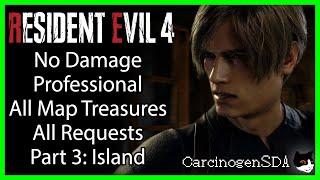 [Part 3, Island] Resident Evil 4 Remake (PC) - No Damage Professional, All Treasures, All Requests