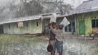 Extreme Rain and Thunder in Mountain Home - Rain Sounds for Sleep