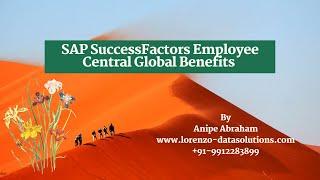 Employee Central Global Benefits Training #successfactors
