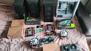 Компьютер с AliExpress Atermiter x99 1.41V + Xeon e5-2670v3 + 2x8gb DDR4 быстрая сборка