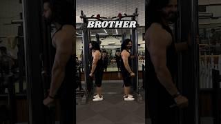 Listen Brother #gym #fitness #triceps #twins #brother #motivation #bodybuilding #gymshorts