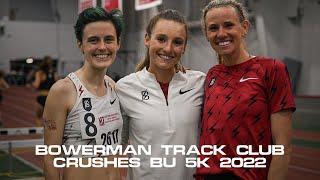 Elise Cranny, Courtney Frerichs After Running A New American 5K Indoor Record, No. 4 U.S. Time