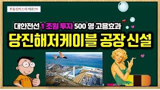 대한전선 1조원 투자, 500명 고용효과 창출 - 당진해저케이블 공장 신설