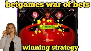 betgames war of bets strategy