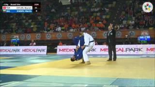 Bayram CEYLAN TUR Vs Martin IVANOV BUL   Judo Grand Prix Samsun 2014  73kg