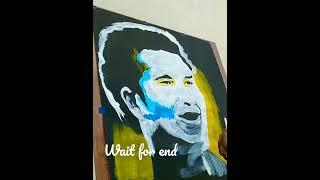 #Painting of #godofcricket   #shorts | #viral #video | #portrait | #arts #speed