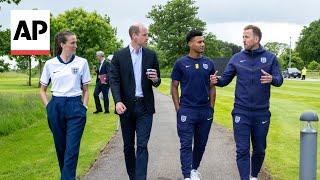 Prince William meets England soccer team ahead of EURO 2024