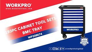 WORKPRO 193PC 7-DRAWER ROLLER CABINET TOOL SET | Easy & Efficient - WP209074