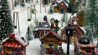 Diy Miniature Christmas Village Ski Slope || How to to build Diy Christmas Village Ski Mountain