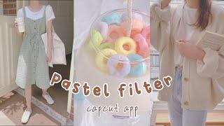 SOFT PASTEL FILTER | AESTHETIC CAPCUT FILTER PRESET [ ENG / INDO SUB ] 