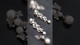 pearl long earring... #pearl #manisha'screation #shorts