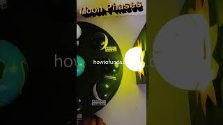 moon phases working model with lights - shorts - howtofunda