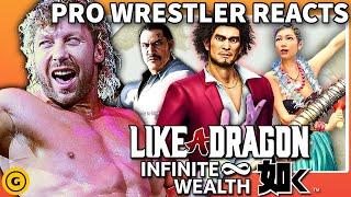 Pro Wrestler Reacts To Like A Dragon: Infinite Wealth (feat. Kenny Omega)