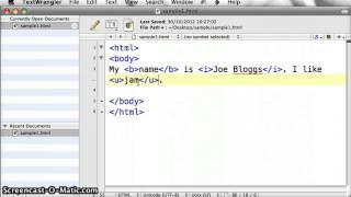 Learn HTML 03 - bold italic underline strong and emphasis tags