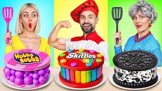 Me vs Grandma Cooking Challenge! Amazing Cake Decorating Kitchen Hacks by Turbo Team