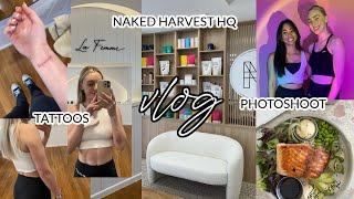 VLOG - new tattoos & NH photo shoot! | Ellie Kate