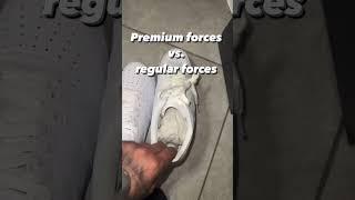 Difference between Premium Forces and Regular Forces #airforce1 #nike #tips #shoes #sneaker