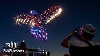 Viral Pyro Eagle Drone Show for Fourth of July | Created by Sky Elements