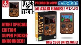 ATARI SUPER POCKET Special Edition Announced! 50 ATARI Games! Preorders Open Now! 2600 Units Avail!