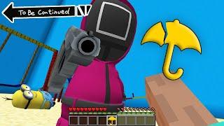 Minecraft Minions Survive SQUID GAME HONEYCOMB CHALLENGE!