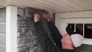 How to Install Fusion Stone veneer under soffit, siding or windows