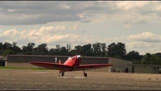 Red Spitfire Gas Engine RC Wood Airplane Warbird fly in 2017