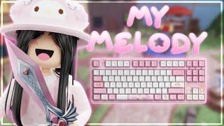 Playing MM2 As MY MELODY *Keyboard ASMR* (Murder Mystery 2)