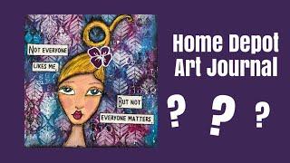 Art Journal Tutorial- Create DIY Journal With Something from Home Improvement Store