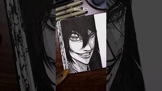 [ASMR] Drawing ALUCARD🩸- Hellsing #asmr #satisfying #shorts