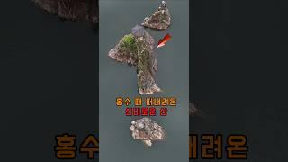 홍수 때 떠내려온 신비로운 산