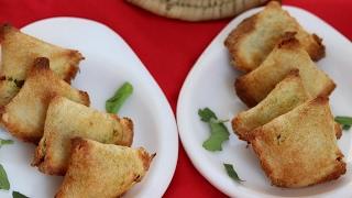 Bread Samosa Recipe in Hindi | Airfryer Recipes by Healthy Kadai