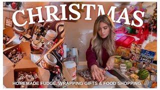 VLOGMAS Homemade fudge. Wrapping gifts, huge tesco haul + Haloral teeth whitening