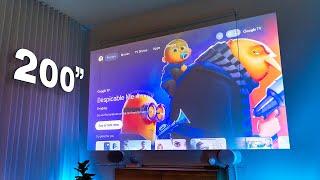 My 200” Home Projector Setup – Anker NEBULA Cosmos 4K SE