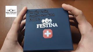 Unboxing  Festina Saphire Dress Watch (F20007/3)