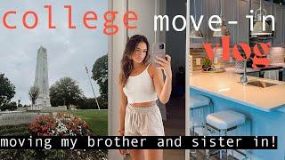 COLLEGE MOVE IN VLOG: moving my brother and sister into college! nc state + unc chapel hill