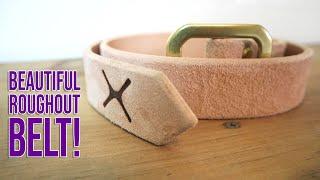 Natural Roughout Leather Belt by Nobleman's Apothecary REVIEW!