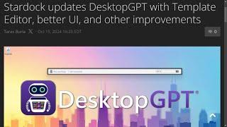 Stardock updates DesktopGPT with Template Editor, better UI, and other improvements