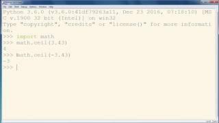 ceil() method - Python programming language