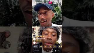 Tyler the creator and Pharrell On Instagram Live Talking about skincare (11/25/20)